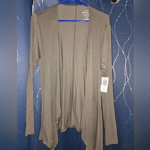 Torrid GREEN Drape front Cardigan